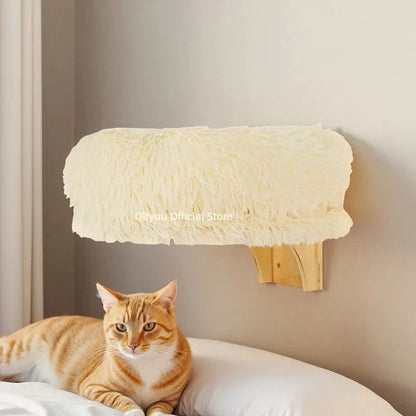 Wall Mounted Wooden Cat Perch Bed