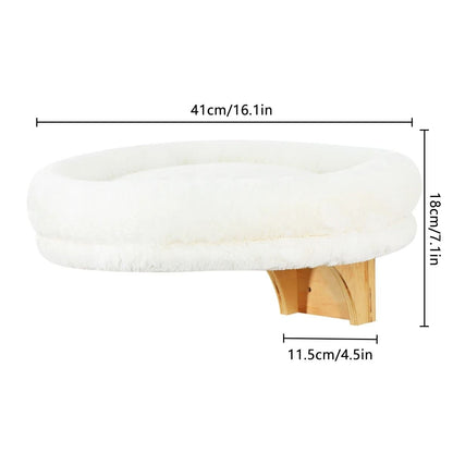 Wall Mounted Wooden Cat Perch Bed