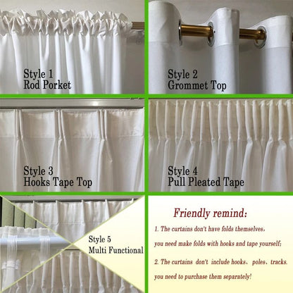 White Tulle Chiffon Curtains Luxury Thick Yarn Window Drapes for Bedroom and Living Room