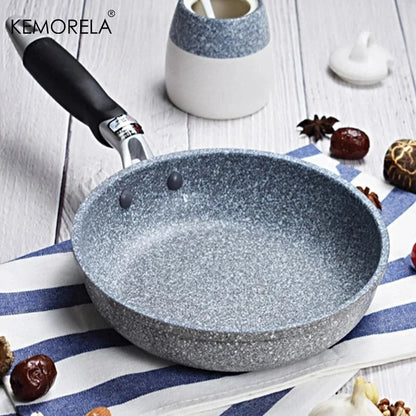 Durable Stone Frying Pan and Wok Non Stick Cookware for Induction and Gas Stove