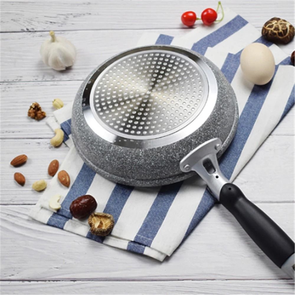 Durable Stone Frying Pan and Wok Non Stick Cookware for Induction and Gas Stove