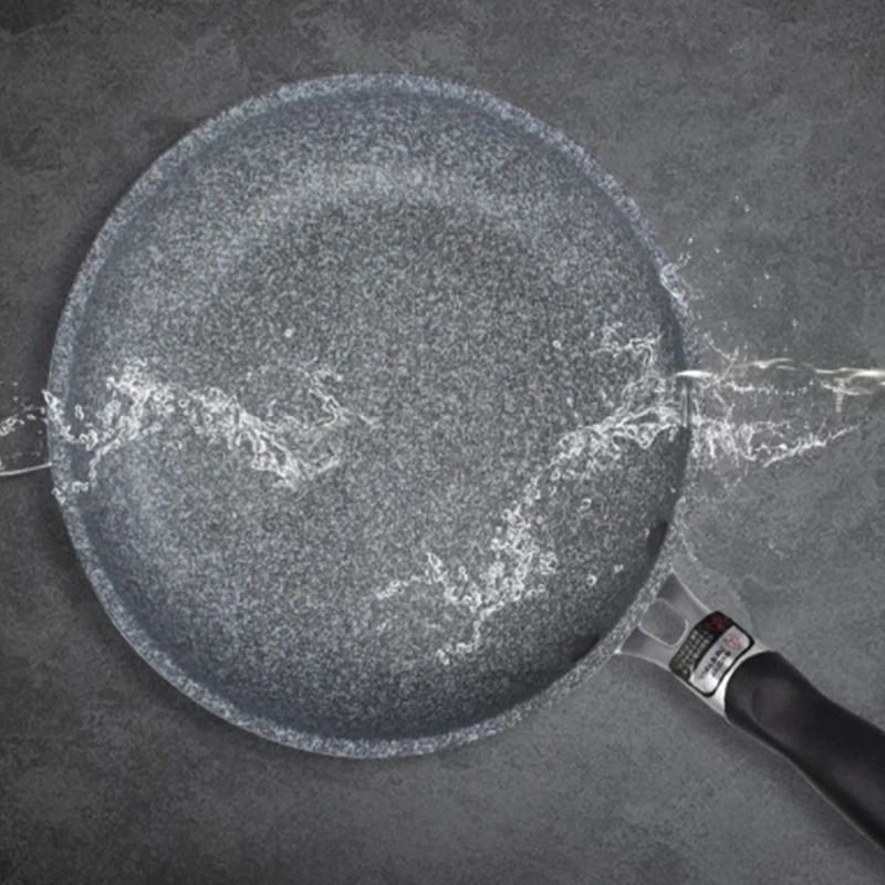 Durable Stone Frying Pan and Wok Non Stick Cookware for Induction and Gas Stove