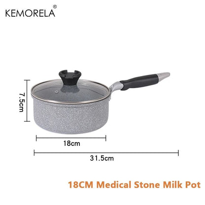 Durable Stone Frying Pan and Wok Non Stick Cookware for Induction and Gas Stove