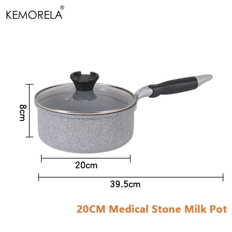 Durable Stone Frying Pan and Wok Non Stick Cookware for Induction and Gas Stove