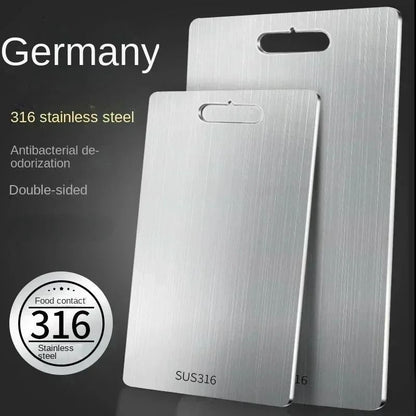 Stainless Steel Cutting Board Double Sided Antibacterial Chopping Board