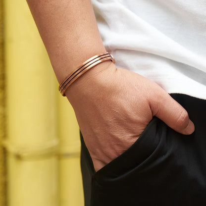 Pure Copper Magnetic Bracelet with Adjustable Desig