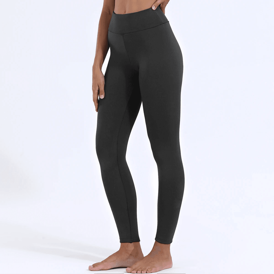 Women Winter Warm Velvet Leggings High Waist Stretch Thick Casual Pants