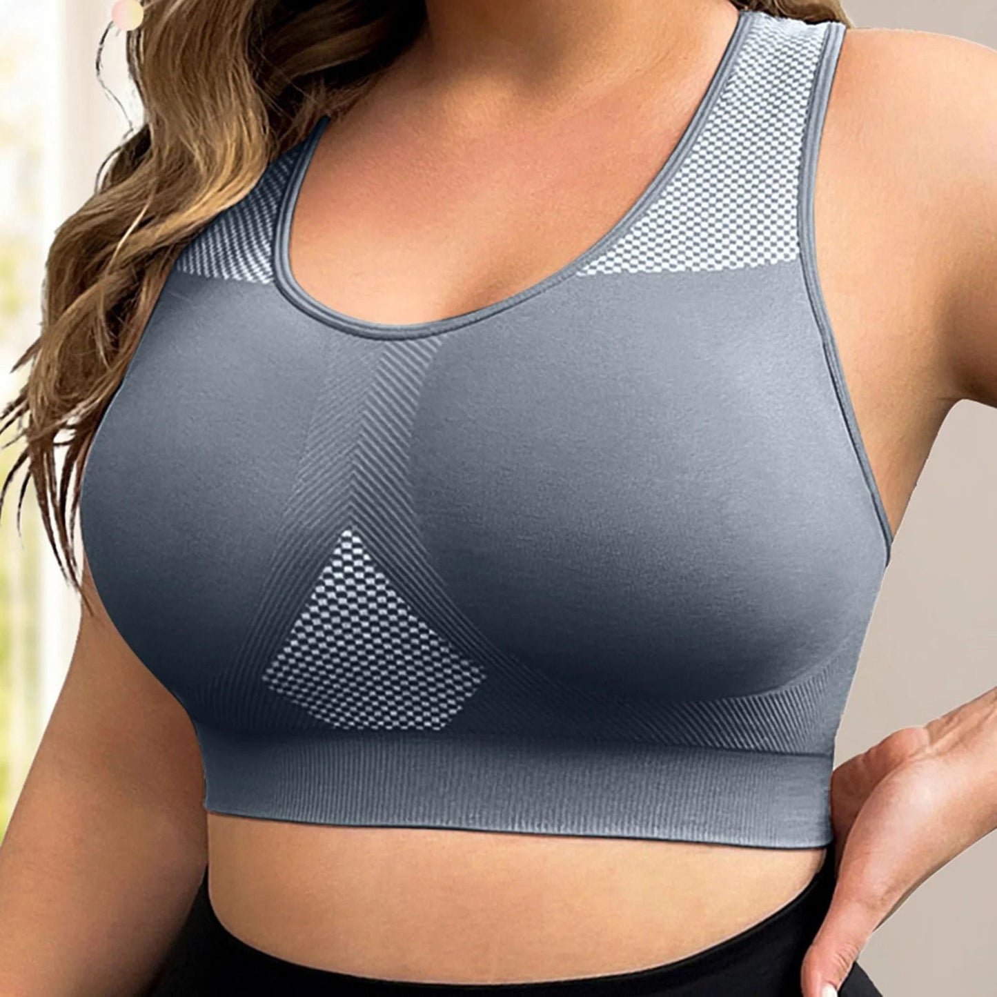 Plus Size Seamless Sports Yoga Bra