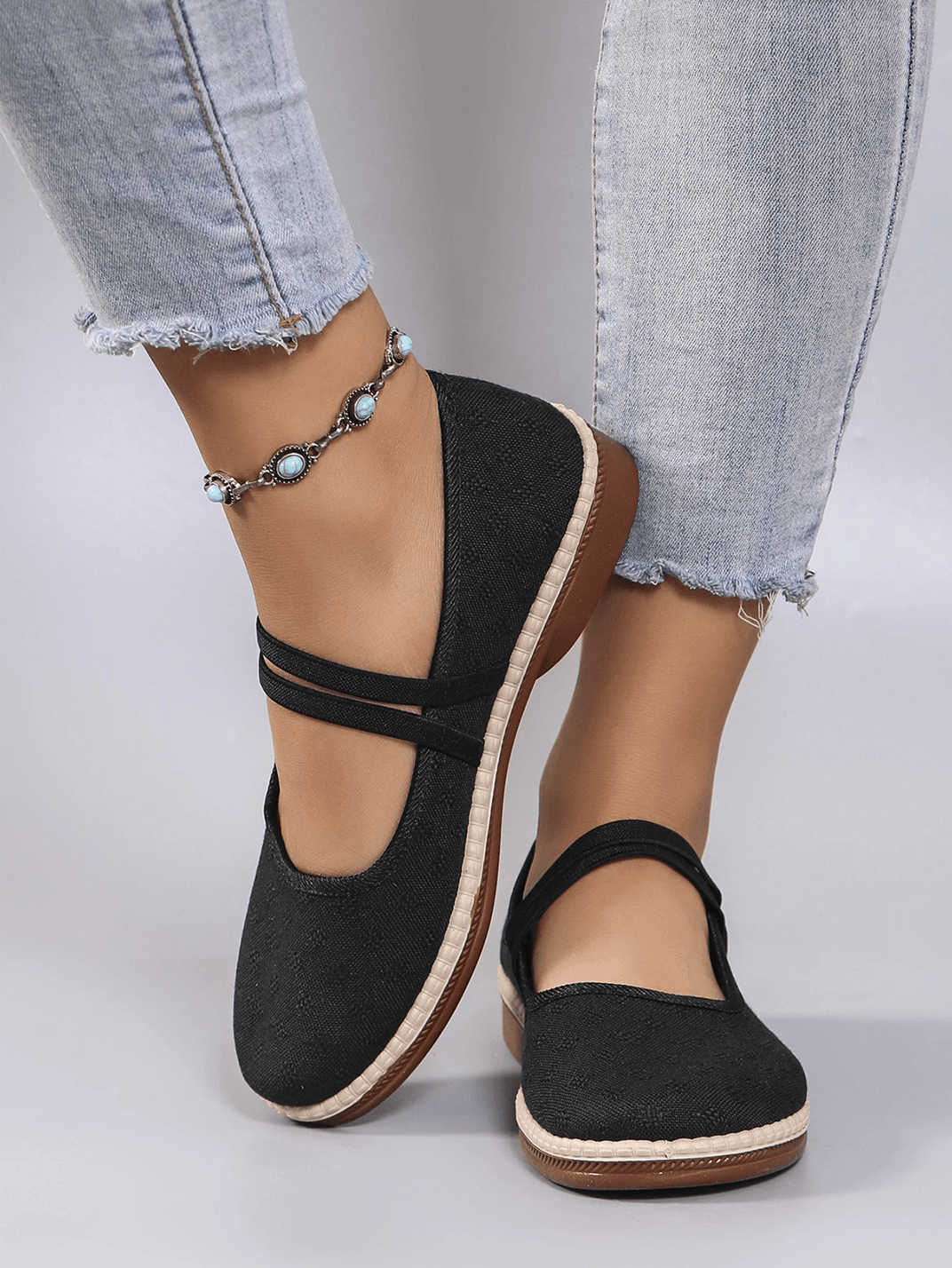 Women Casual Sports Shoes Lightweight Breathable Soft Sole Flats