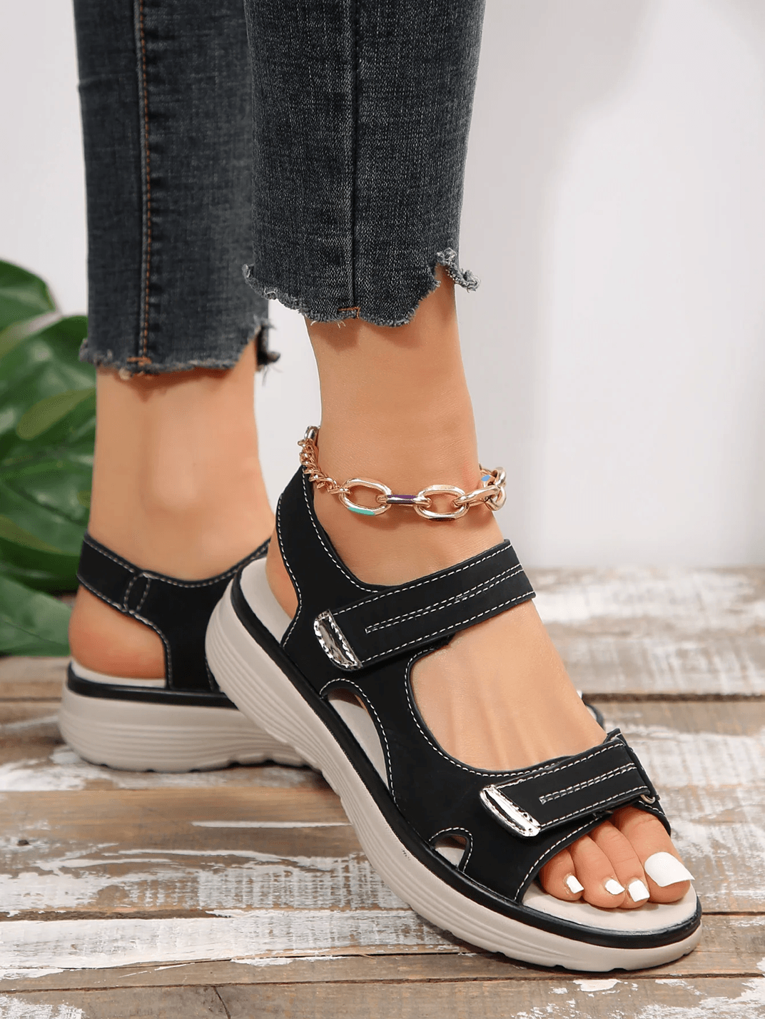 Summer Wedge Sandals for Women Lightweight Non Slip Platform Beach Shoes