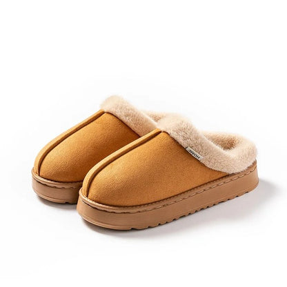 Womens Fluffy Winter Slippers with EVA Thick Sole and Anti Slip Comfort Design