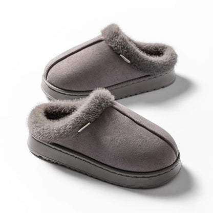 Womens Fluffy Winter Slippers with EVA Thick Sole and Anti Slip Comfort Design