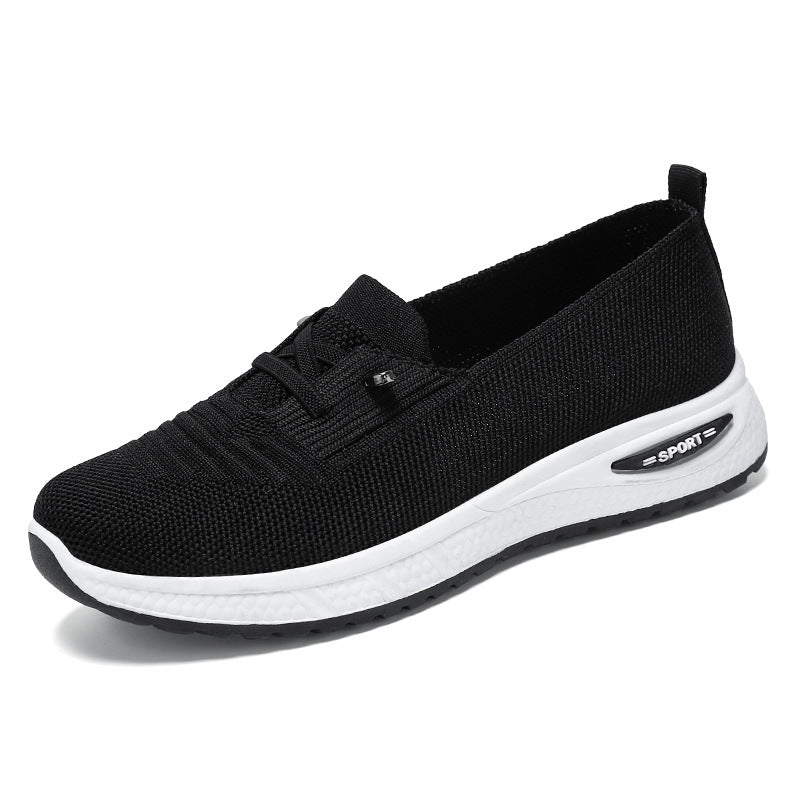 Women Casual Shoes Fashion, Breathable Mesh Flat Sneakers, Women Gym Shoes, Comfortable Walking Pink Footwear