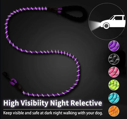 Strong Reflective Dog Leash for Small, Medium, and Large Dogs