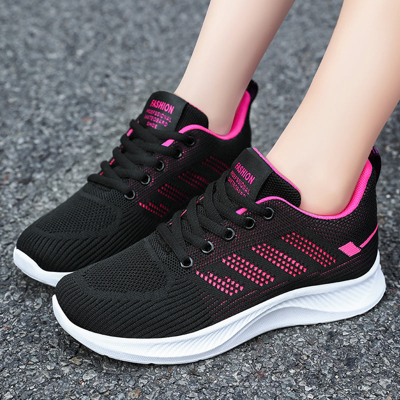 Womens Sneakers, Casual Soft Sole Sports Shoes, Breathable Mesh Running Shoes, Comfortable Moms Walking Shoes