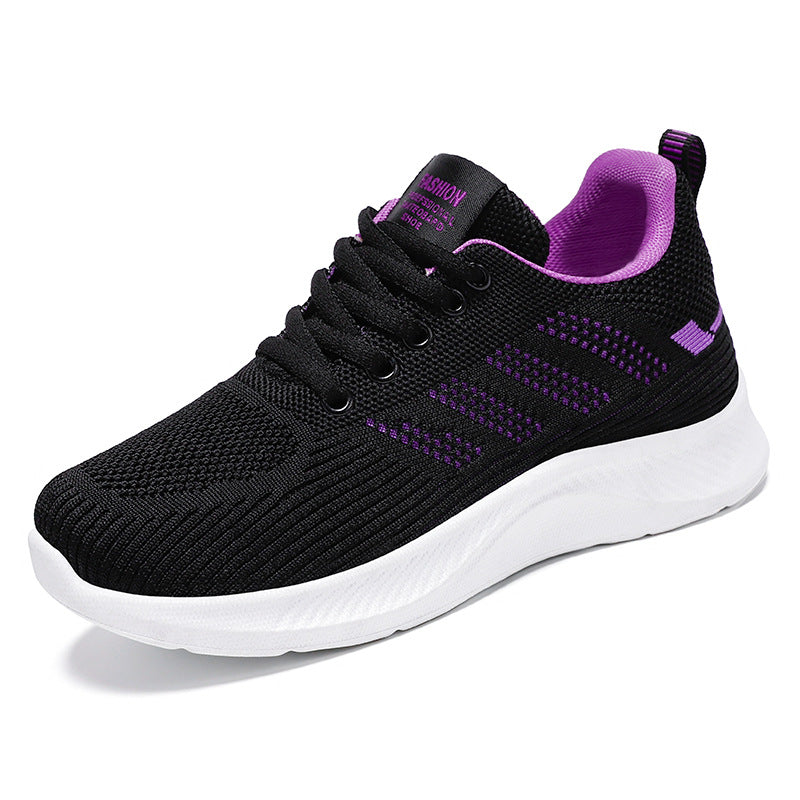 Womens Sneakers, Casual Soft Sole Sports Shoes, Breathable Mesh Running Shoes, Comfortable Moms Walking Shoes