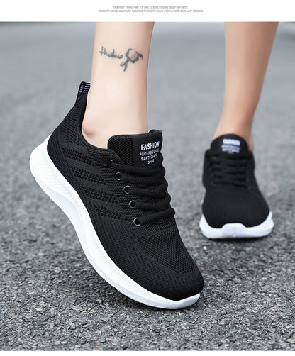 Womens Sneakers, Casual Soft Sole Sports Shoes, Breathable Mesh Running Shoes, Comfortable Moms Walking Shoes