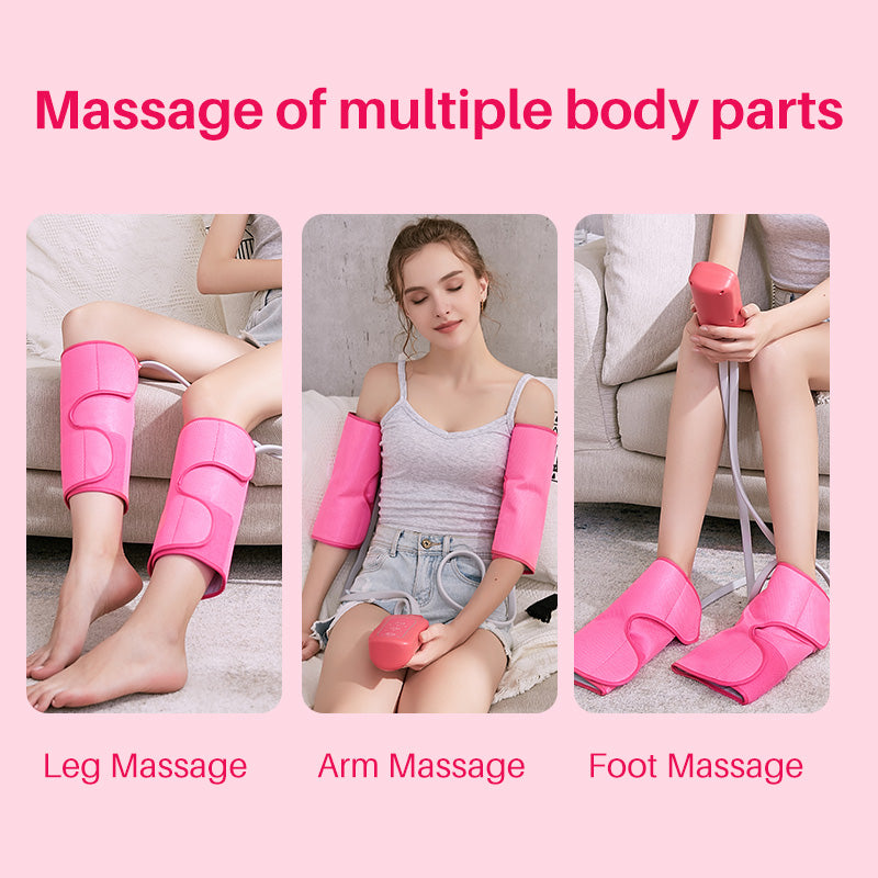 Air Compression Calf Massager with Handheld Controller, Leg Massager for Circulation, Pain Relief for Edema, Muscles