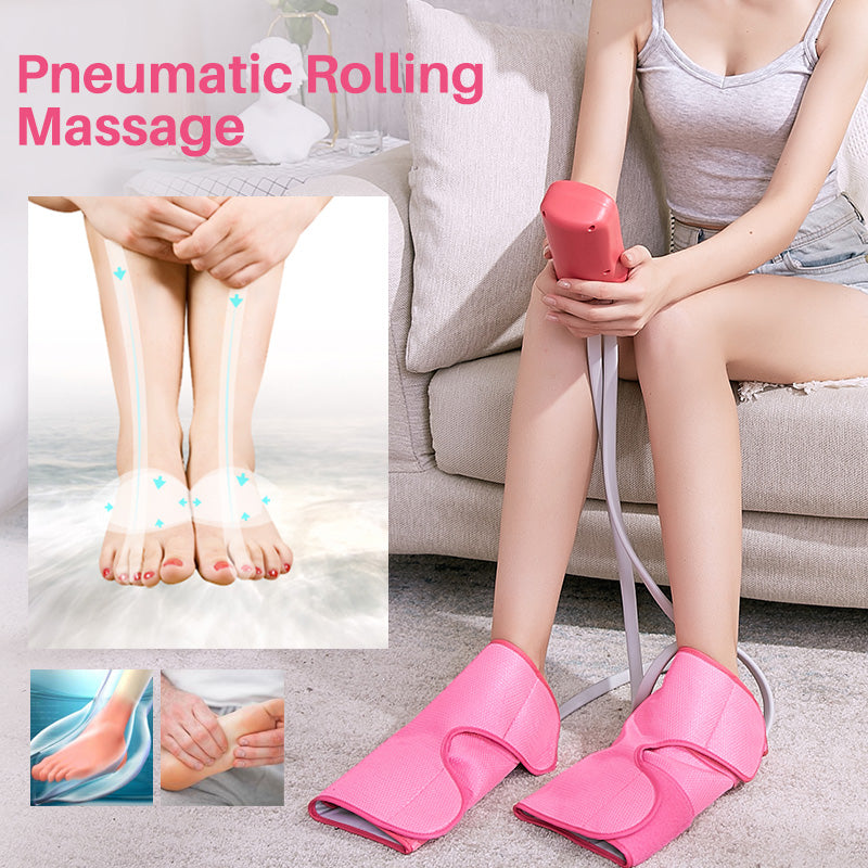 Air Compression Calf Massager with Handheld Controller, Leg Massager for Circulation, Pain Relief for Edema, Muscles