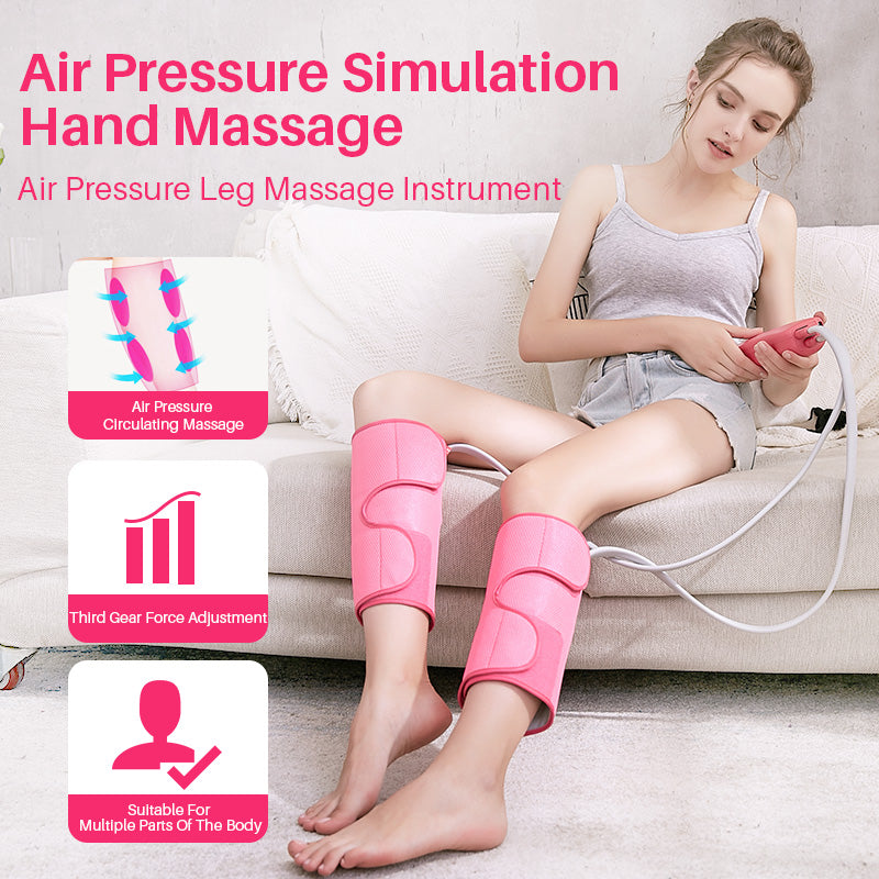 Air Compression Calf Massager with Handheld Controller, Leg Massager for Circulation, Pain Relief for Edema, Muscles