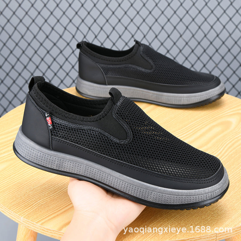 Mens Mesh Breathable Summer Shoes, Casual Sneakers for Man, Lightweight Step On Shoes, Affordable Mens Shoes Clearance
