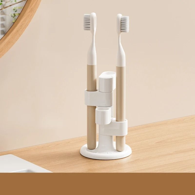 Rotating Toothbrush & Makeup Brush Holder