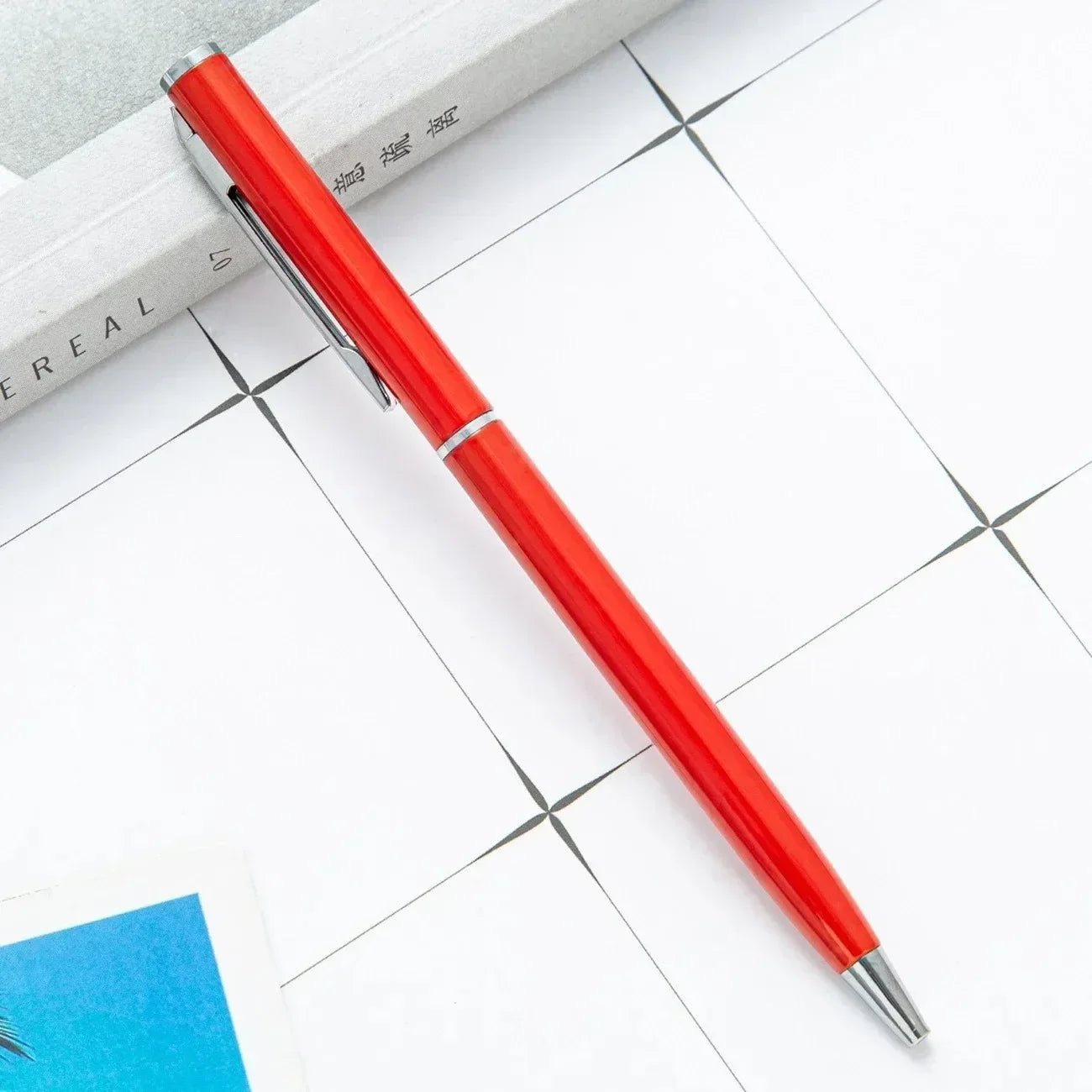 Custom Rose Gold Pens, Slim Metal Ballpoint Pens with Engraved Name or Logo, Ideal for School, Office Supplies, and Corp