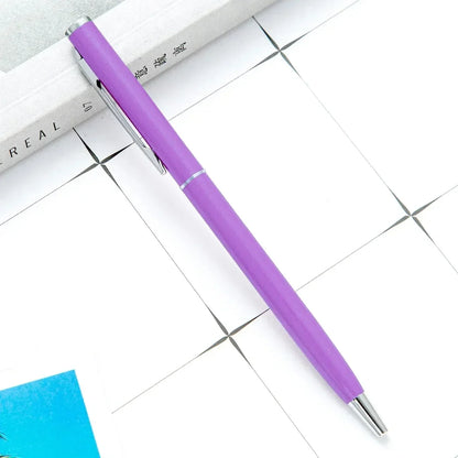 Custom Rose Gold Pens, Slim Metal Ballpoint Pens with Engraved Name or Logo, Ideal for School, Office Supplies, and Corp