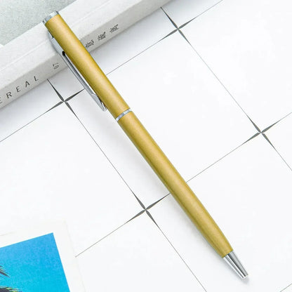 Custom Rose Gold Pens, Slim Metal Ballpoint Pens with Engraved Name or Logo, Ideal for School, Office Supplies, and Corp