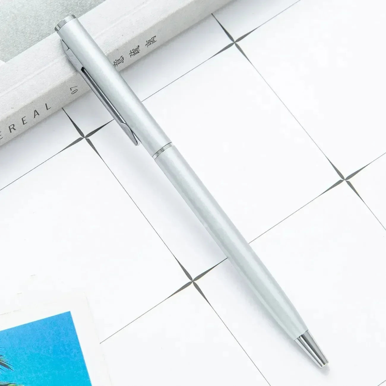 Custom Rose Gold Pens, Slim Metal Ballpoint Pens with Engraved Name or Logo, Ideal for School, Office Supplies, and Corp