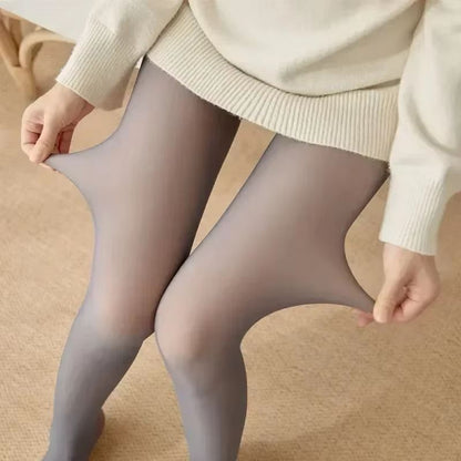 Women's Thermal Fleece Lined Leggings – High Waist, Thick Plush Insulated Tights for Cozy Winter Warmth