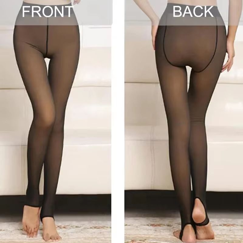 Women's Thermal Fleece Lined Leggings – High Waist, Thick Plush Insulated Tights for Cozy Winter Warmth