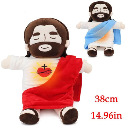 Soothing Breathing Jesus Plush Doll – Musical Sleep Companion & Calming Nighttime Toy for Children