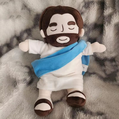 Soothing Breathing Jesus Plush Doll – Musical Sleep Companion & Calming Nighttime Toy for Children