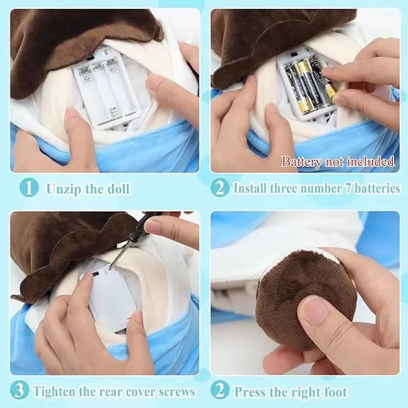Soothing Breathing Jesus Plush Doll – Musical Sleep Companion & Calming Nighttime Toy for Children