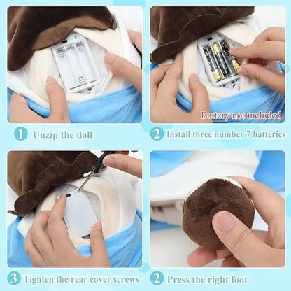 Soothing Breathing Jesus Plush Doll – Musical Sleep Companion & Calming Nighttime Toy for Children