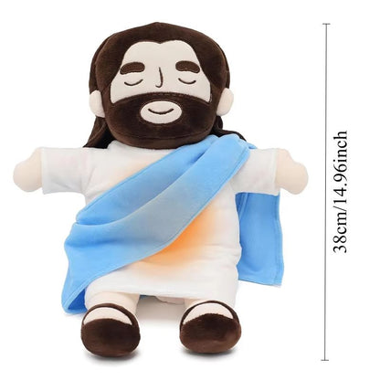 Soothing Breathing Jesus Plush Doll – Musical Sleep Companion & Calming Nighttime Toy for Children