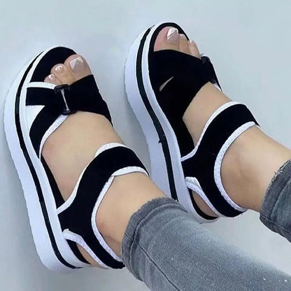 Women Summer Wedge Sandals Outdoor Beach Walking Shoes