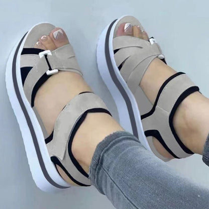 Women Summer Wedge Sandals Outdoor Beach Walking Shoes