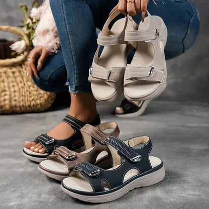 Womens Summer Platform Sandals – Comfortable Thick Sole Outdoor Non-Slip Beach Shoes