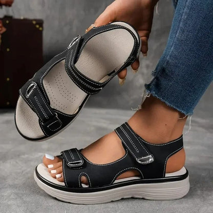 Womens Summer Platform Sandals – Comfortable Thick Sole Outdoor Non-Slip Beach Shoes
