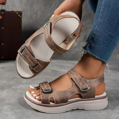 Womens Summer Platform Sandals – Comfortable Thick Sole Outdoor Non-Slip Beach Shoes