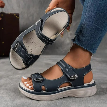 Womens Summer Platform Sandals – Comfortable Thick Sole Outdoor Non-Slip Beach Shoes