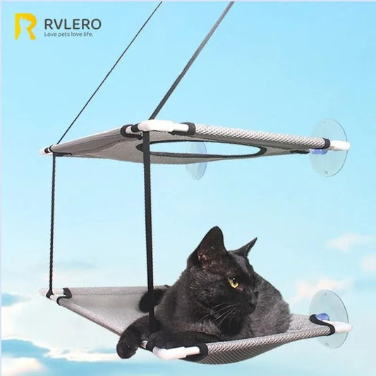 Cat Hammock Window Bed with Double-Decker Tunnel – Hanging Sunny Seat with Strong Suction Cups