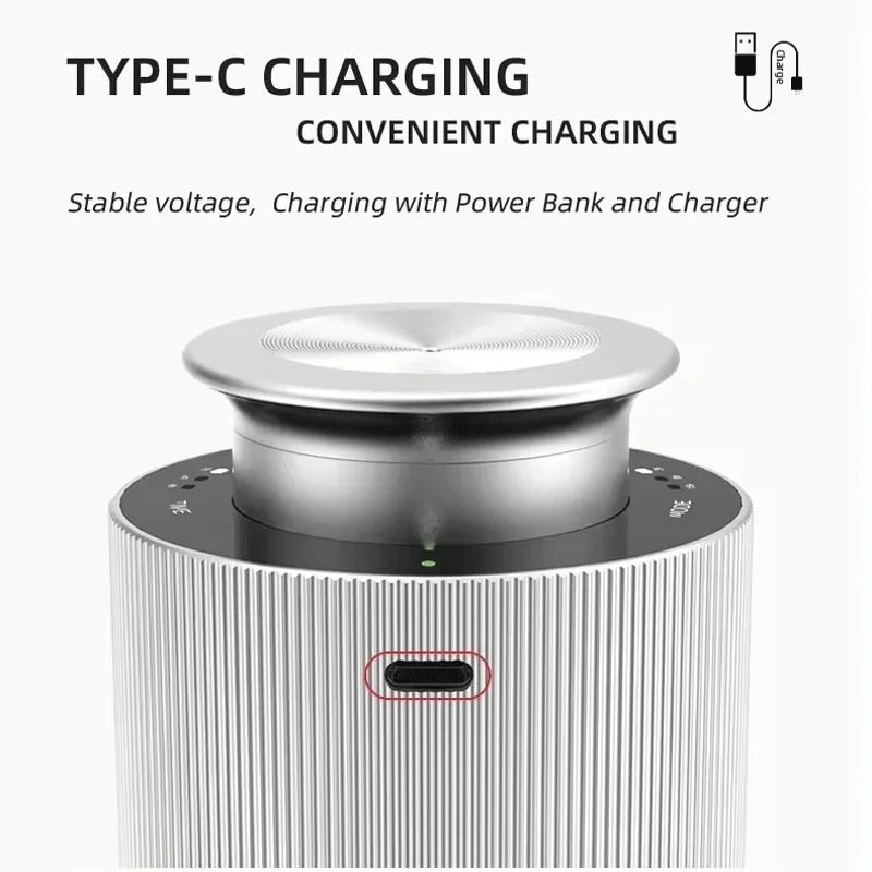 Portable Car Aroma Diffuser USB Rechargeable Electric Fragrance Machine for Home and Office