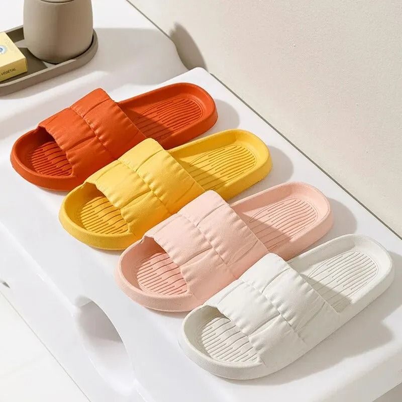 Soft Bottom Non-Slip Slippers for Men and Women – Summer Indoor and Bathroom Sandals