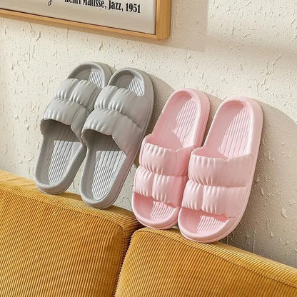 Soft Bottom Non-Slip Slippers for Men and Women – Summer Indoor and Bathroom Sandals