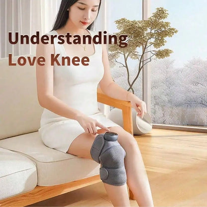 Rechargeable Heated Knee Massager with Adjustable Heating and Vibration Therapy