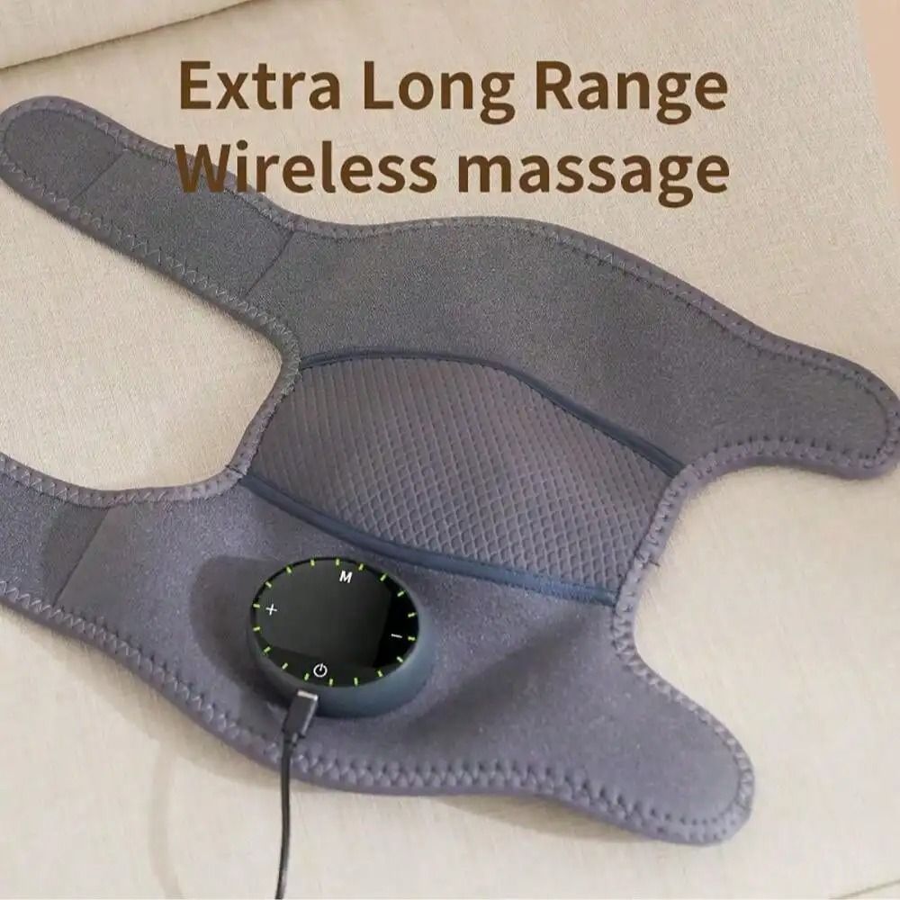 Rechargeable Heated Knee Massager with Adjustable Heating and Vibration Therapy