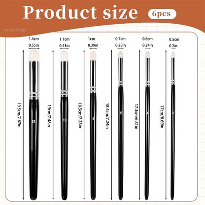 Miniature Paint Brushes Drybrush Set for Acrylic Oil and Watercolor Detailing